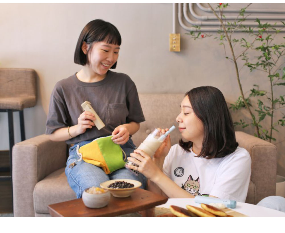 懶散兔與啾先生 x 珍珠款藍鯨吸管