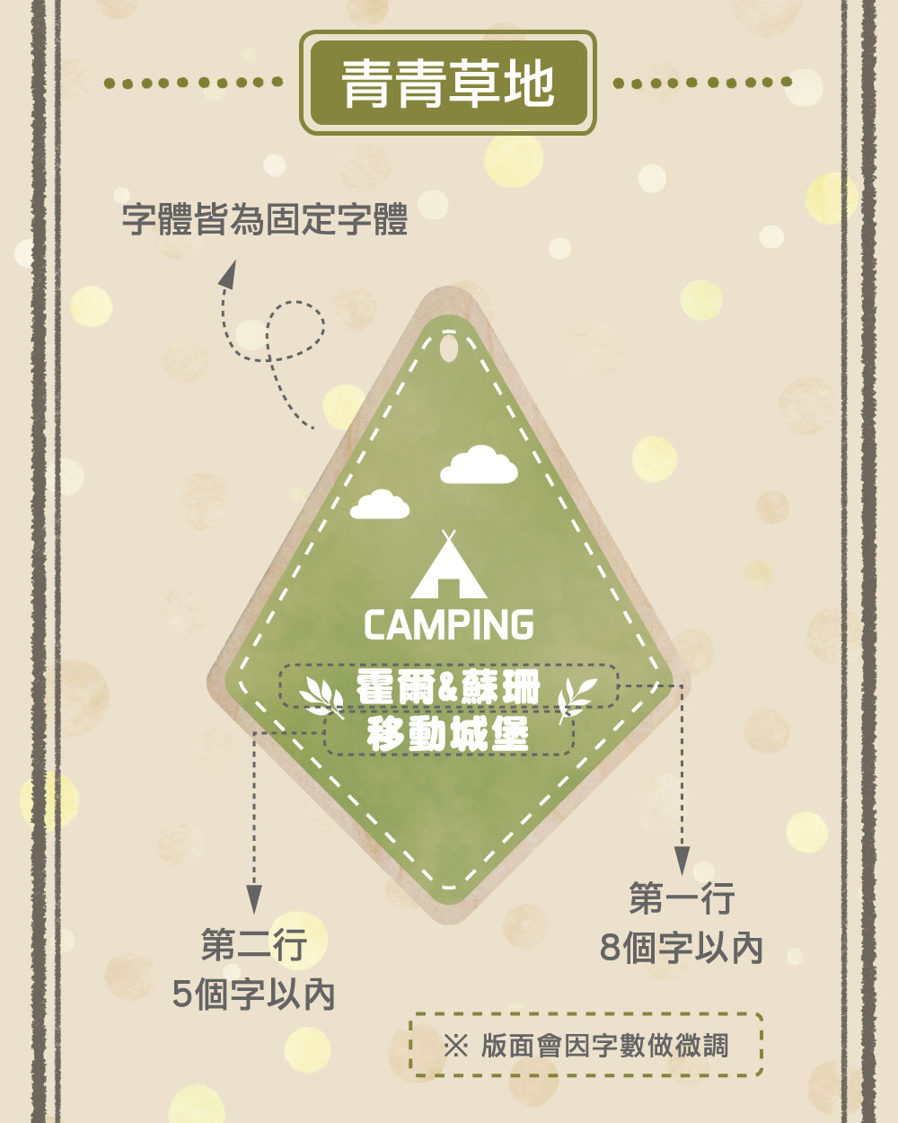 客製化露營門牌
