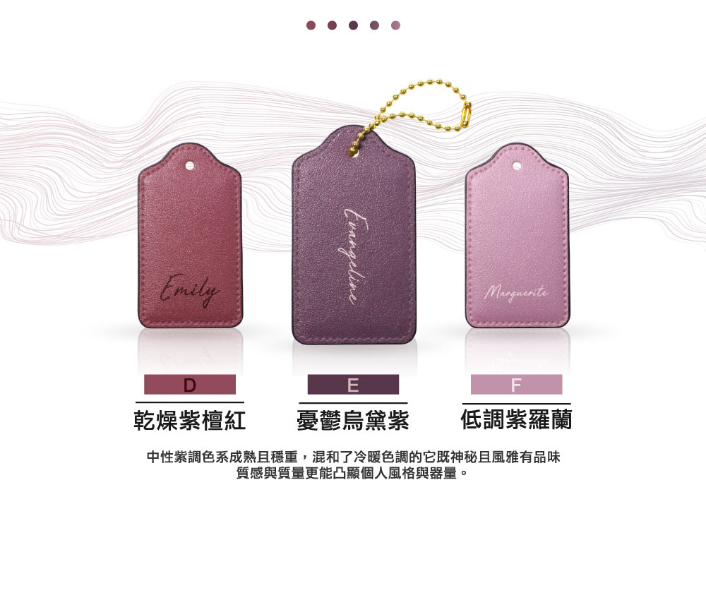 Ａ～Ｌ 多彩皮革電子票證（客製化英文名）
