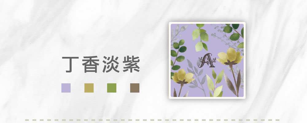 花卉吸水杯墊（客製化英文字母）