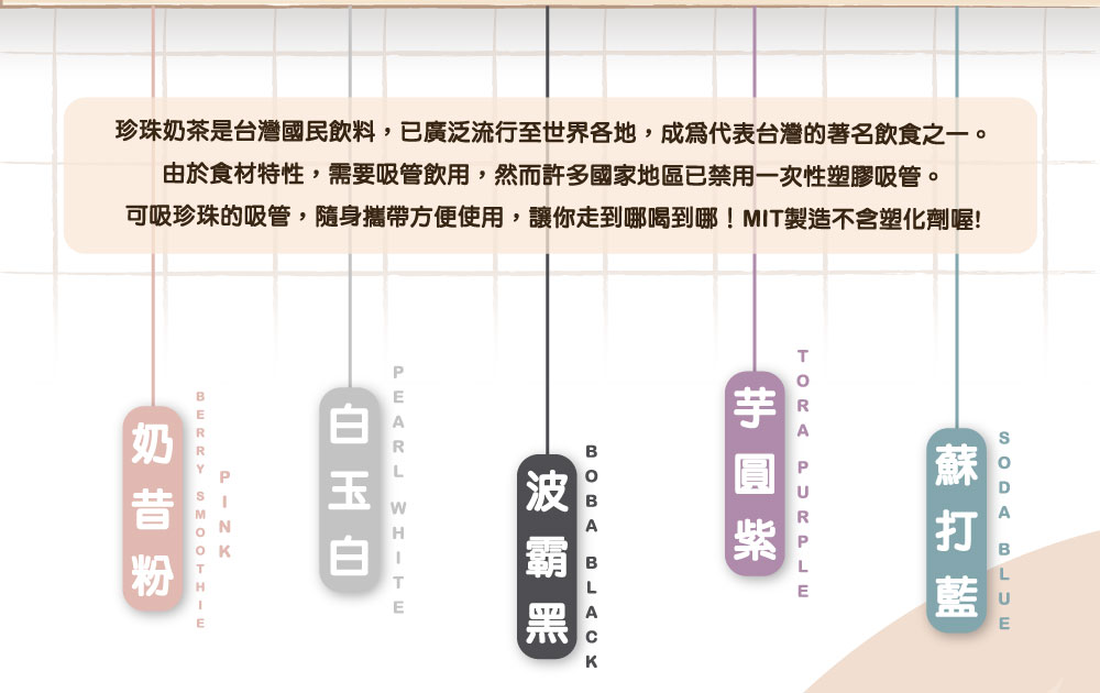 珍珠款藍鯨吸管（客製化英文名）