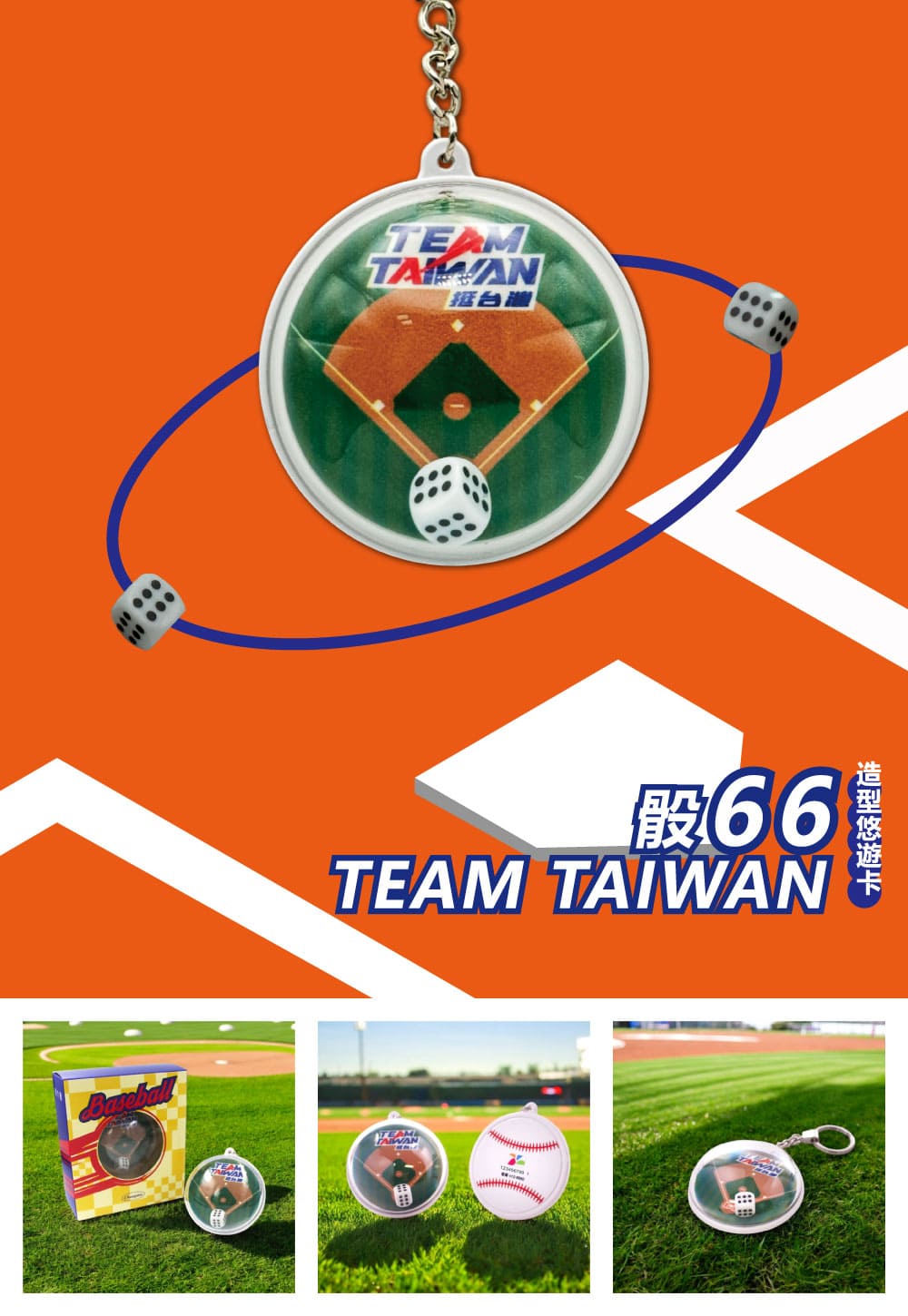 骰 66 Team Taiwan 3D造型悠遊卡