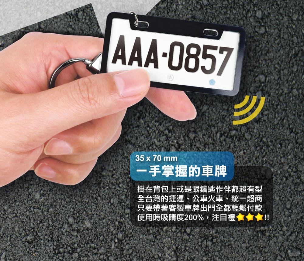 客製化車牌 2.0 壓克力悠遊卡／一卡通