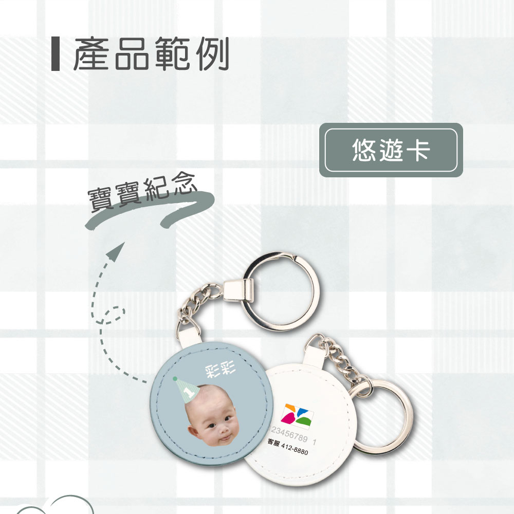 客製化圓形皮革電子票證
