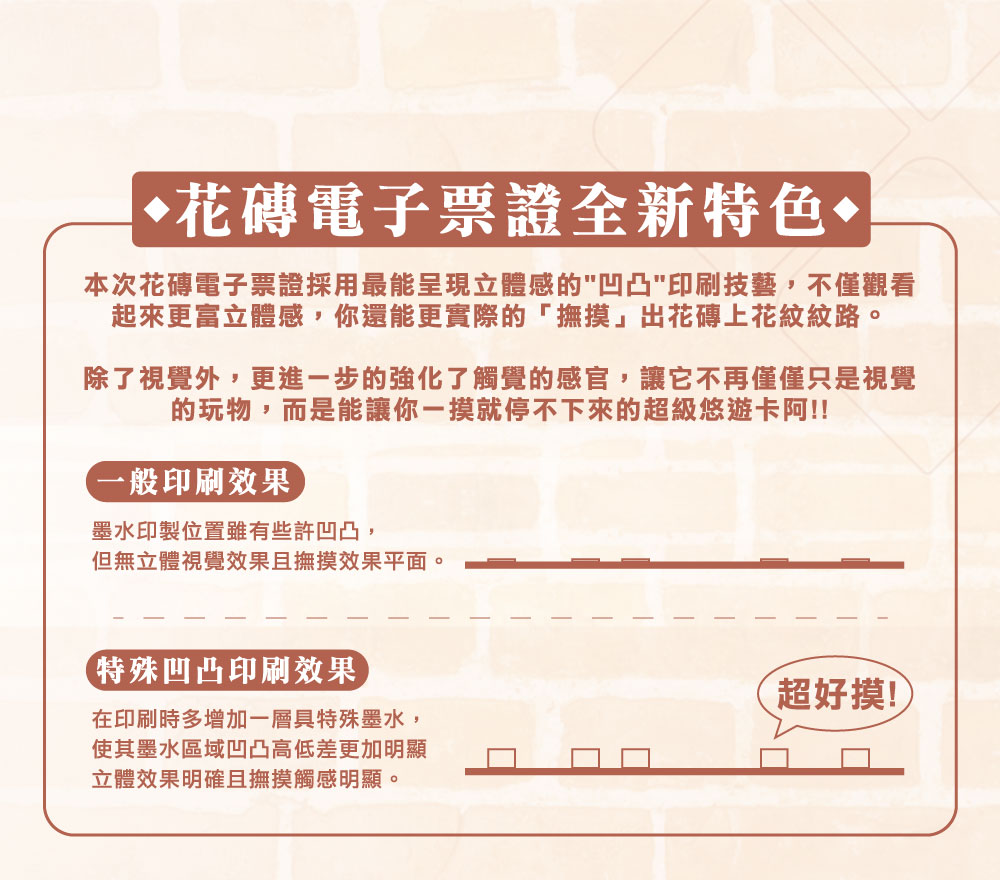 花磚厚板2.0造型悠遊卡/一卡通/ICASH2.0