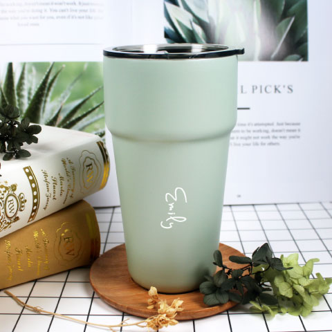 【抹茶牛奶】真空隨享杯（客製化英文名）