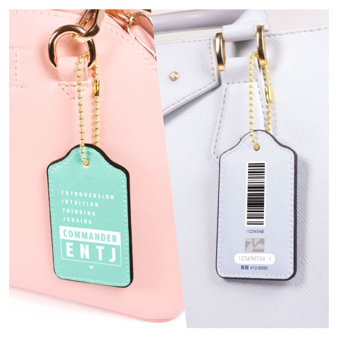 【MBTI】16型人格測驗多彩皮革電子票證（客製化配色／英文名／發票手機載具條碼）